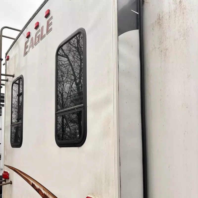 Wall delamination due to water intrusion. This is a costly repair!